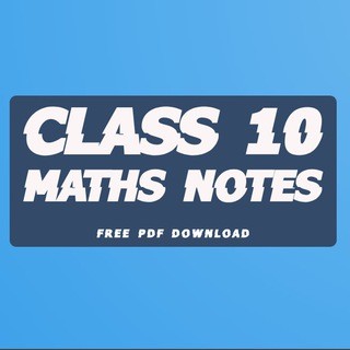 Class 10th Maths notes Telegram Group Link